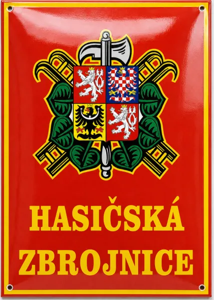 Smaltovaná cedule pro hasiče H5-sdh 4